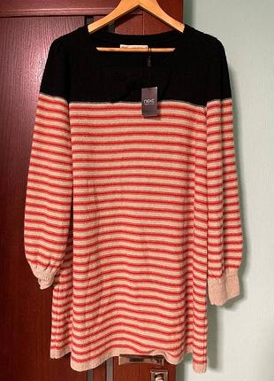 Дуже гарний теплий подовжений джемпер/туніка 20 розміру