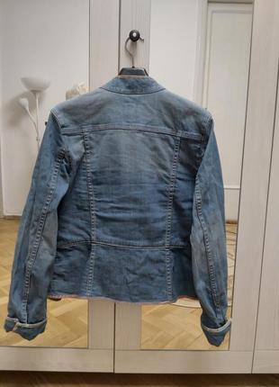 Фирменный джинсовый пиджак куртка л3 фото