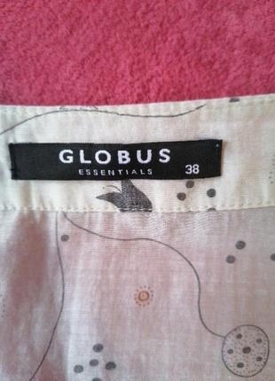 Шёлковая блуза рубашка globus 38.2 фото