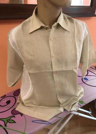 Мужская тенниска на пуговицах до конца san fa турция