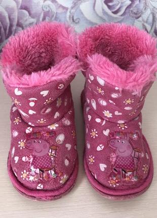 Угги для девочки peppa pig