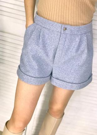 Теплі шорти шерсть меланж guseva wear m-l