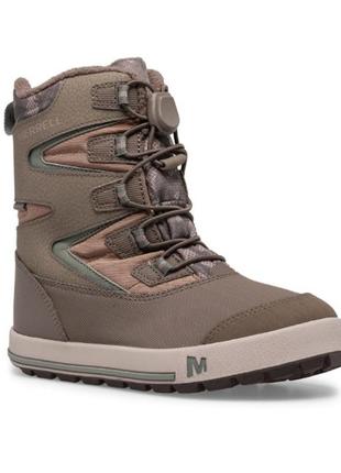 Дитячі зимові чоботи merrell snow bank 3.0 waterproof boot, 100% оригінал