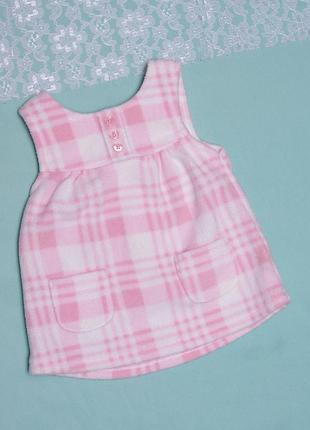 Сарафан флисовый для ворожденной девочки рост 0-3 мес рост 50-56 см от george