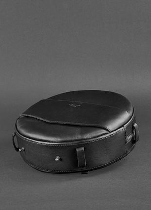 Женский кожаный рюкзак-сумка практичный городской женский рюкзак из натуральной кожи черный5 фото