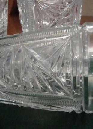 Красивые стаканы набор 4 шт хрусталь германия №717