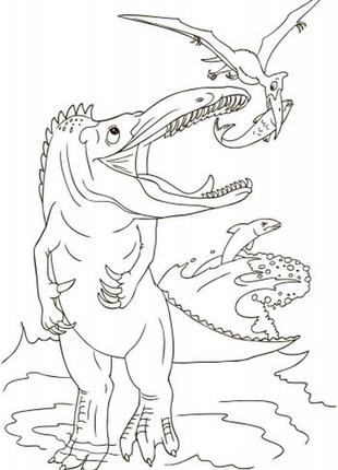 Дитяча книга розмальовок: динозаври 670016 укр. мовою топ3 фото