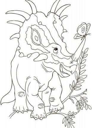 Дитяча книга розмальовок: динозаври 670016 укр. мовою топ5 фото