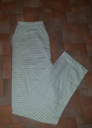 Пижамные, домашние штаны primark 10-11л 146см котон, в мятную полоску2 фото