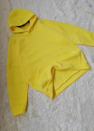 Кофта худи на флисе оверсайз кофта худи на флісі оверсайз унисекс унісекс