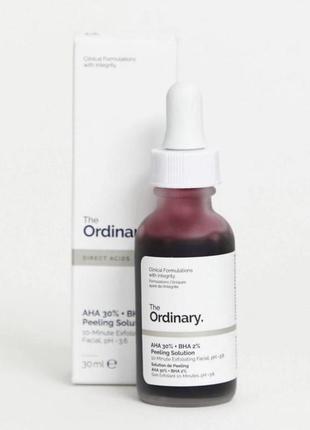 Пилинг для лица the ordinary aha 30% + bha 2% peeling solution