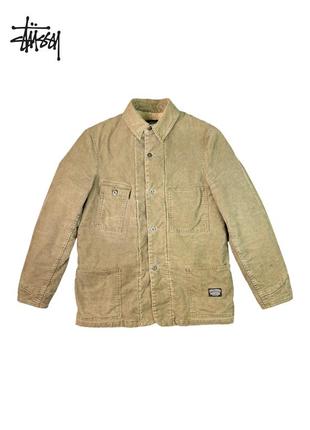 Жакет / курточка / пуховик от бренда stussy vintage velvet sherpa jacket size s