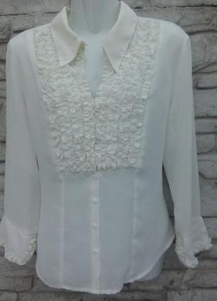 Распродажа!!! красивая, стильная блуза с жабо2 фото