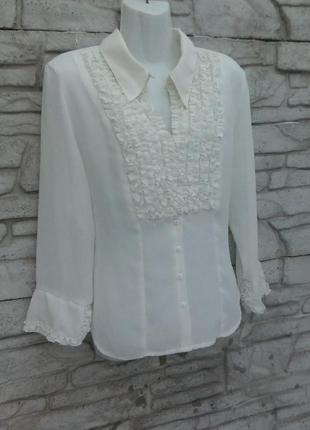 Распродажа!!! красивая, стильная блуза с жабо3 фото