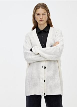 Кардиган pull &amp; bear белый