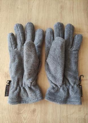 Мужские флисовые перчатки  thinsulate, s.3 фото