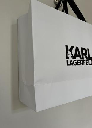Огромный крафтовый картон пакет karl lagrrfeld5 фото