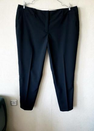 Зауженные новые шерстяные 43% wool черные брюки на высокий рост 24 (индонезия)2 фото