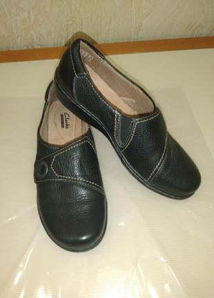 Туфлі коричневі,clarks, p.38