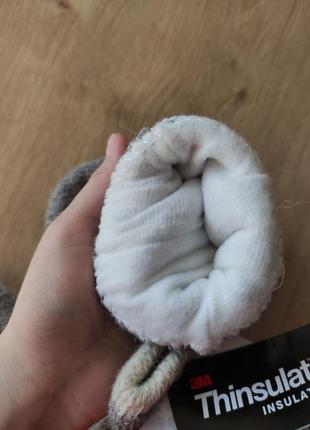 Шикарные женские шерстяные варежки thinsulate от shamp, размер 8/9.