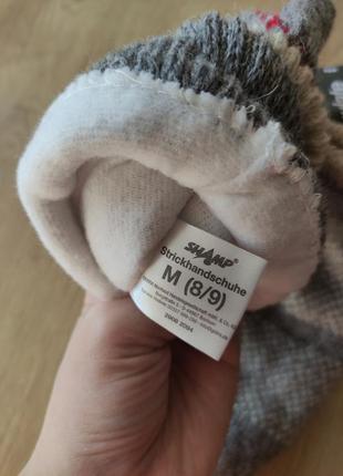 Шикарные женские шерстяные варежки thinsulate от shamp, размер 8/9.