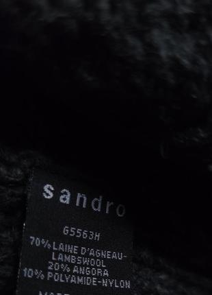 Шерстяной ангоровый кардиган кофта sandro /3466/7 фото