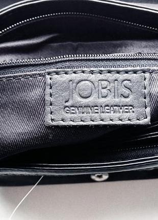 Фирменная кожаная сумка-почтальонка jobis5 фото