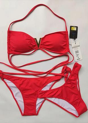 Купальник шторки бандо двое плавок sisianna   на 42 44 46 48 50 размер