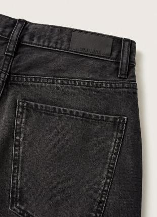 Джинсы wideleg, широкие джинсы клеш темно-серые5 фото