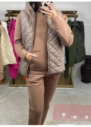 Костюм на флісі з жилеткою