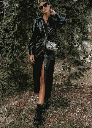 Платье рубашка zara