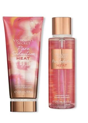 Набор pure seduction heat от victoria’s secret оригинал набор виктория сикрет парфюмированный спрей лосьон для тела