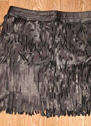 Юбка с бахромой zara