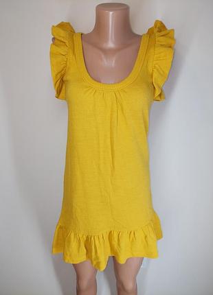 Шерстяний (30%) сарафан тунфіка з воланами