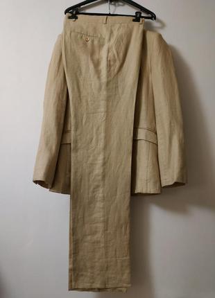 Новый костюм льняной (пиджак блейзер) (разм.48)4 фото