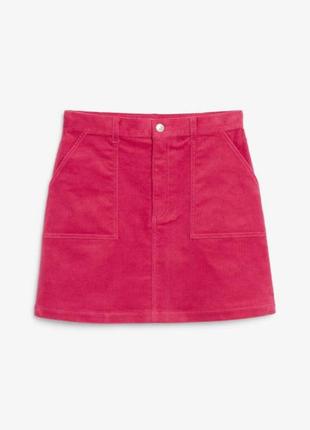 Юбка, юбка monki, крупный вельвет с карманами