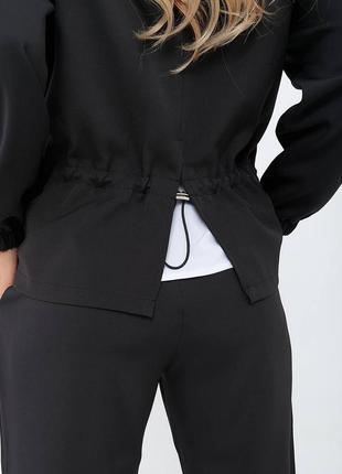 Элегантный костюм-тройка смарт-кэжуал, арт 457, цвет черный3 фото