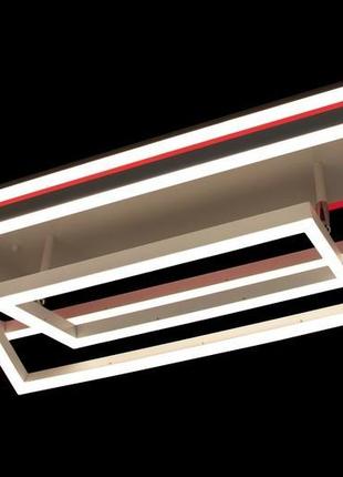 Потолочная led-люстра с диммером и подсветкой 11001/3wh led 3color dimmer