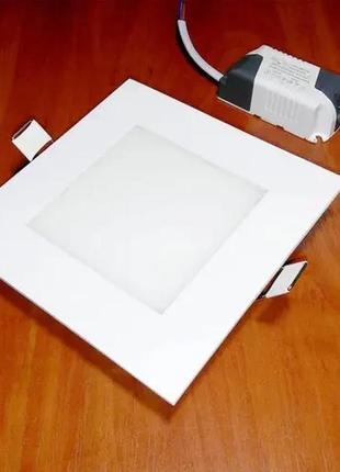 Светильник светодиодный квадратный белый