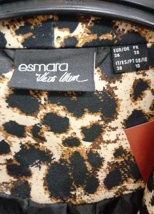 Женский, классический, приталенный, пиджак, леопардовый, жакет, размер 42 / eur36 / s4 фото