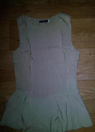 Кофточка - блуза с баской1 фото