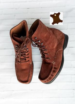 Демисезонные сапоги из натуральной замши - 40 р.