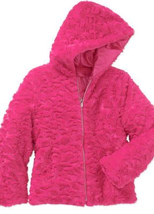 Плюшева меховая куртка шубка демисезонная george на 8-9 лет