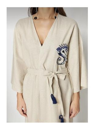 Женский халат-кимоно с лобстером9 фото