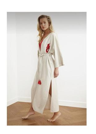 Женский халат-кимоно с лобстером3 фото