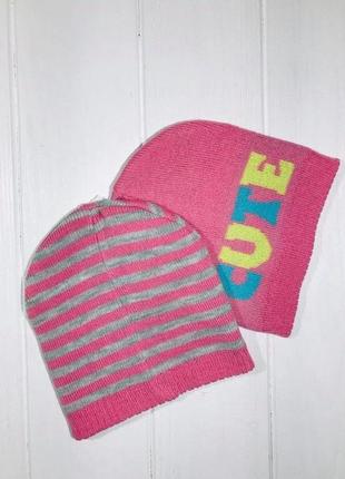 Комплект 2х шапок для девочек primark