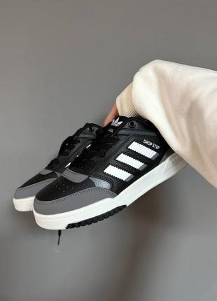 Adidas drop step black white❤️36рр-45рр❤️кроссовки адидас черные демисезонные, кроссовки адидас
