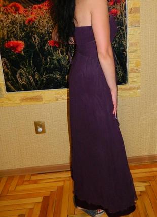 Р. 42-44 вечірнє плаття нарядне колір темно-фіолетовий бюстьє coast5 фото