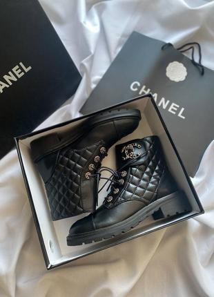 Ботинки chanel lace-up5 фото