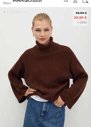Новый женский свитер манго, оригинал, размер xl